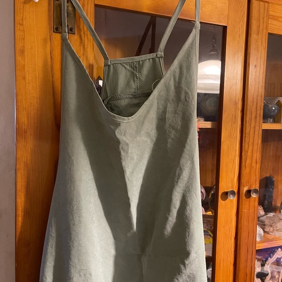 Light greenish gray overall style jumpsuit - Picture 3 of 7